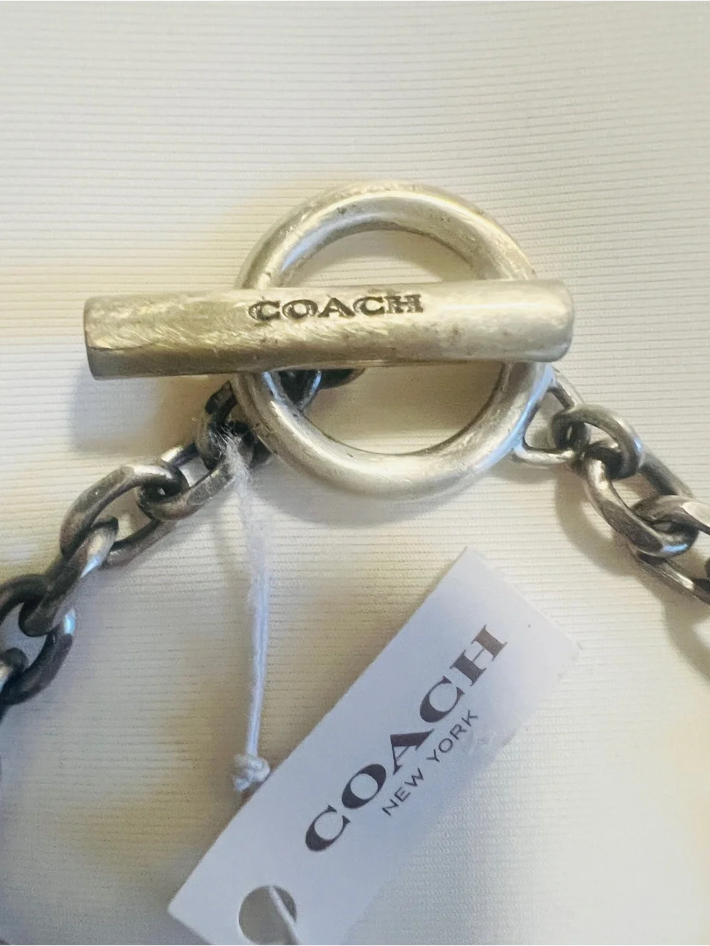 NWT Coach RARE Y2K Found Objects Charm Toggle Closure Bracelet - Sizs Small